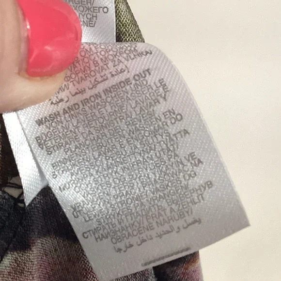 Long Tall Sally LTS Faux Wrap Maxi Dress UK 12 US 8 Abstract Bold Phoebe Buffay - Picture 15 of 15